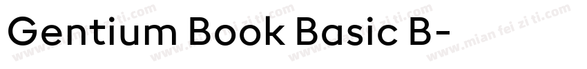 Gentium Book Basic B字体转换
